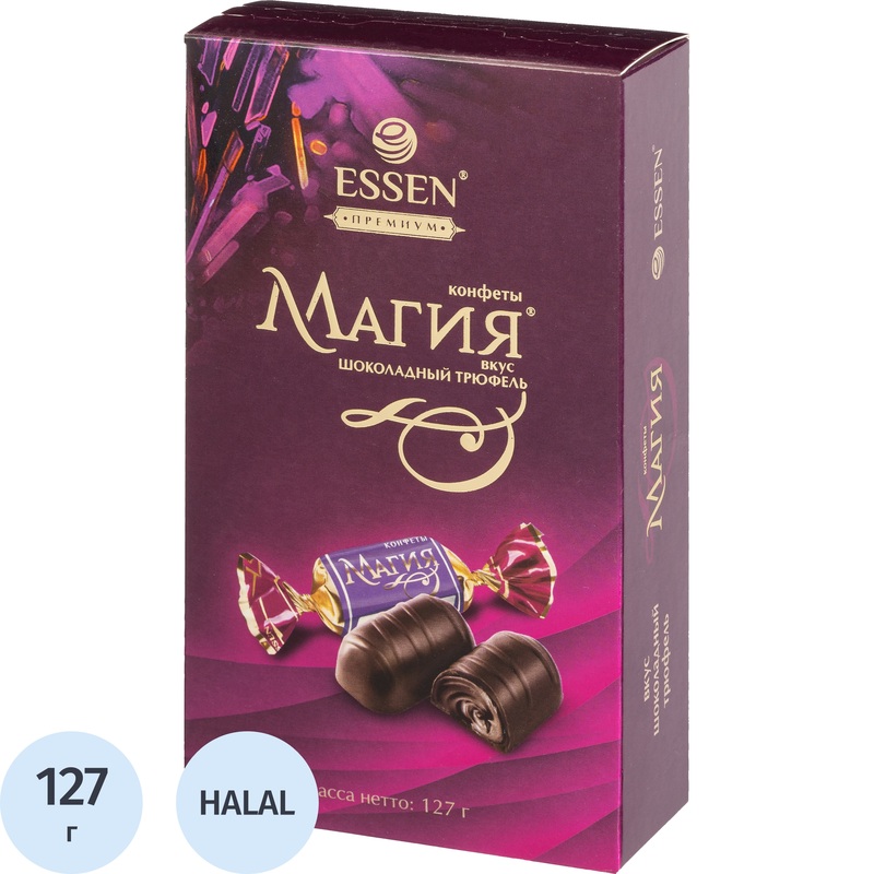 Изображение товара Конфеты Essen Магия со вкусом шоколадного трюфеля 127 г  идеальный подарок и перекус