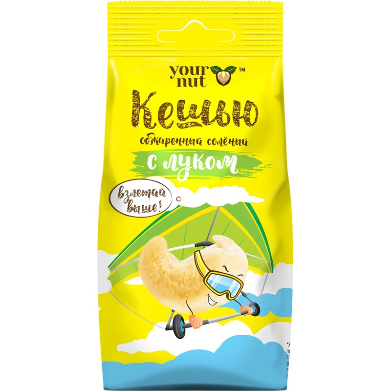 Изображение товара Кешью Your Nut жареный очищенный соленый с луком 80 г