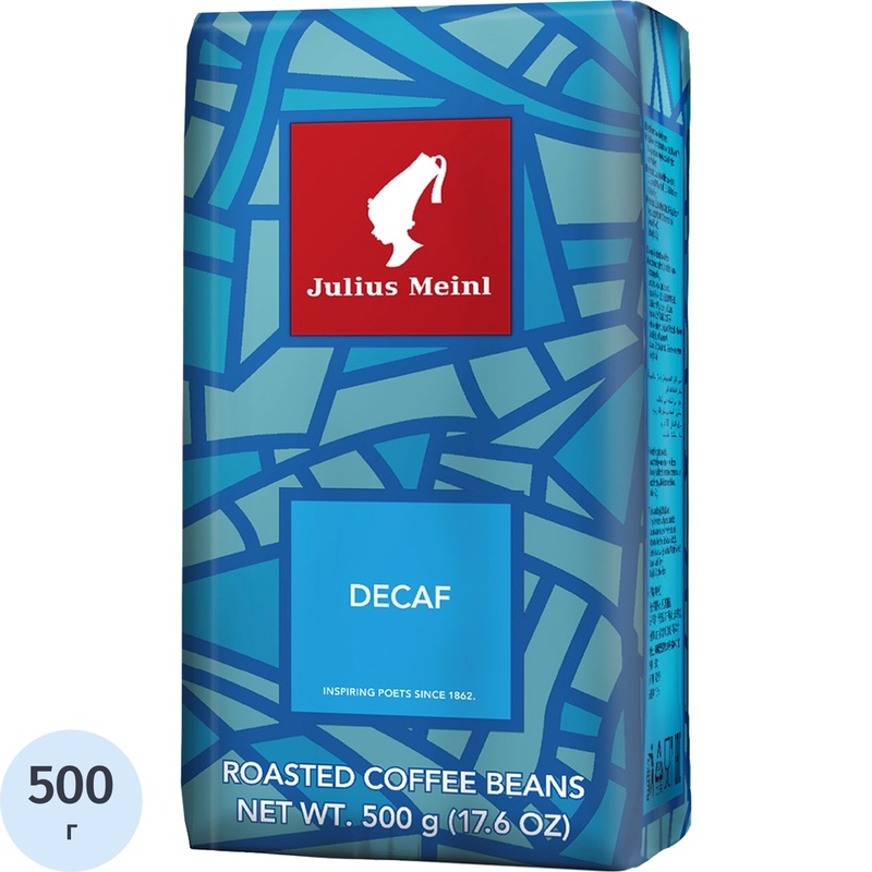 Изображение товара Кофе в зёрнах Julius Meinl Decaf без кофеина 500 г (пакет)