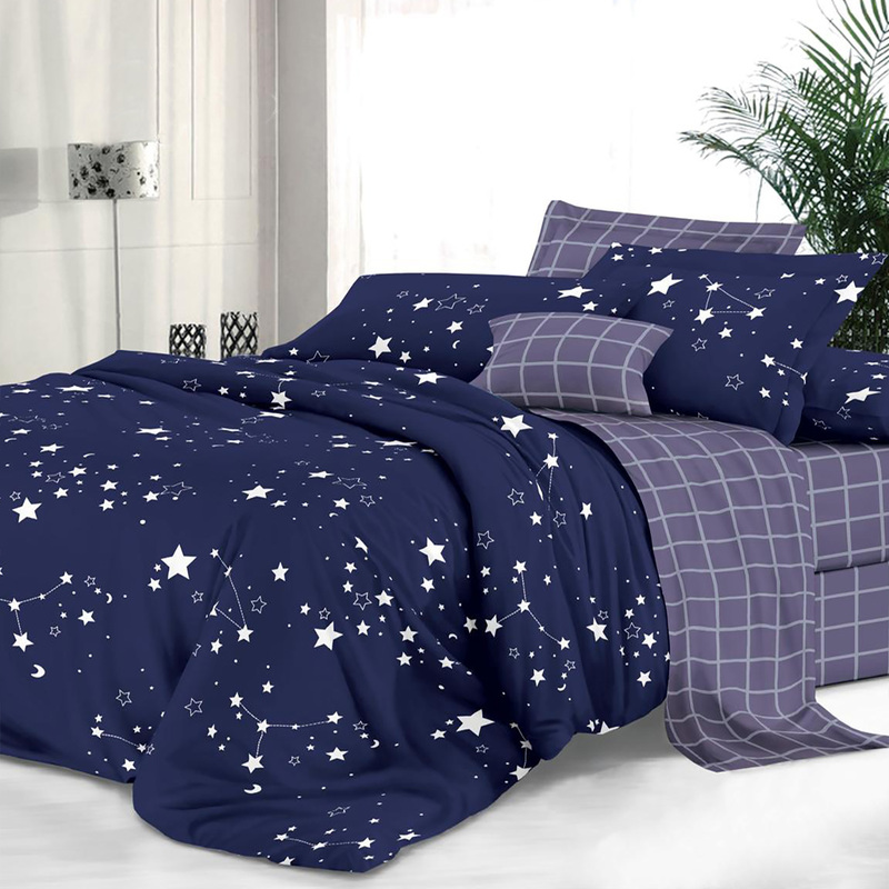 Изображение товара Постельное бельё Эльф Зодиак 2-спальное с европростынёй сатин 70x70 см