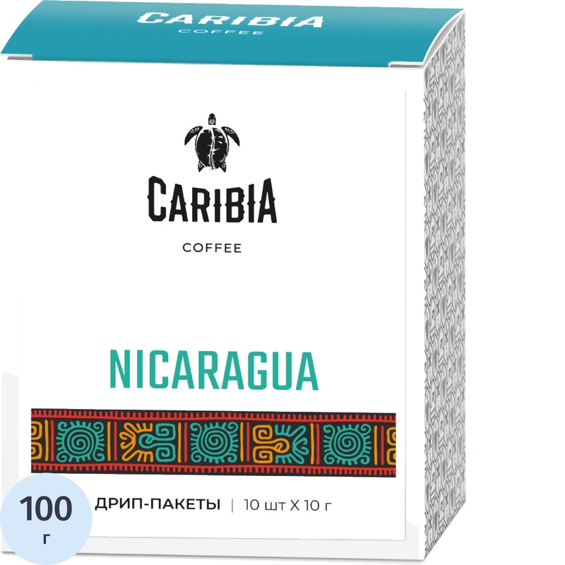 Изображение товара Кофе молотый в дрип-пакетах Caribia Arabica Nicaragua 100 г (10 штук в упаковке) Изображение товара Кофе молотый в дрип-пакетах Caribia Arabica Nicaragua 100 г (10 штук в упаковке)