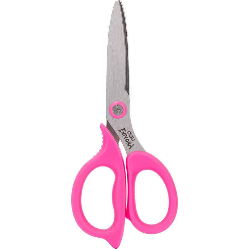 Изображение товара Детские ножницы Deli Explora 135 мм тупоконечные розовые для безопасных занятий