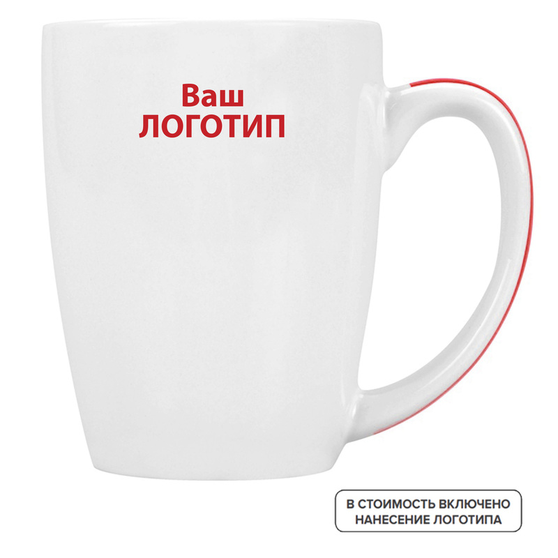 Изображение товара Кружка Good Day керамическая 320 мл с индивидуальной одноцветной печатью (108 штук в упаковке)