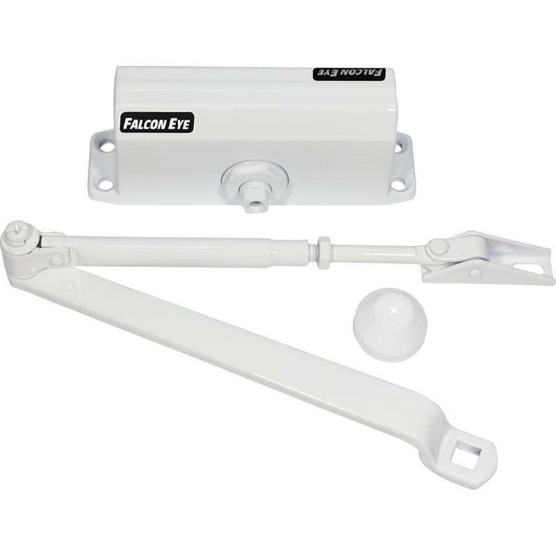 Изображение товара Доводчик дверной Falcon Eye FE-B3W до 65 кг белый