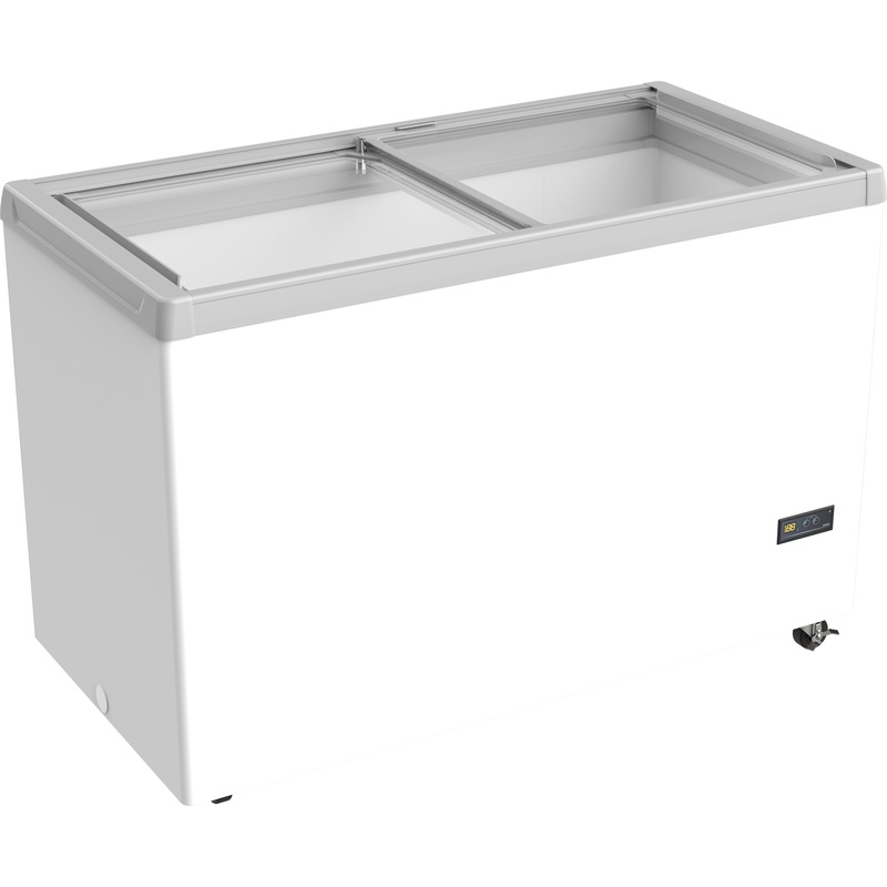 Изображение товара Морозильный ларь Haier SD-405FPEL 400 литров с LED подсветкой и стеклянной крышкой