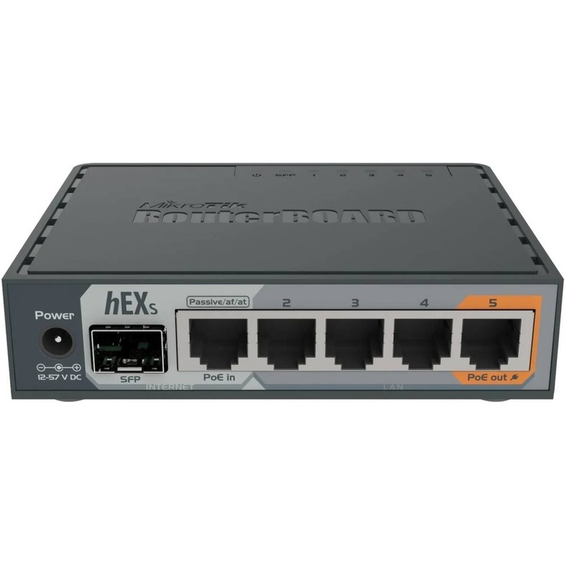 Изображение товара Микротик hEX S RB760iGS - Gigabit маршрутизатор с SFP и PoE, 5 портов