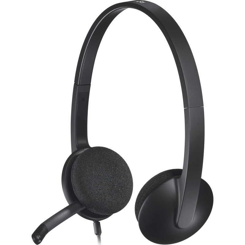 Изображение товара Гарнитура проводная Logitech Headset H340 с USB для ПК офисных задач