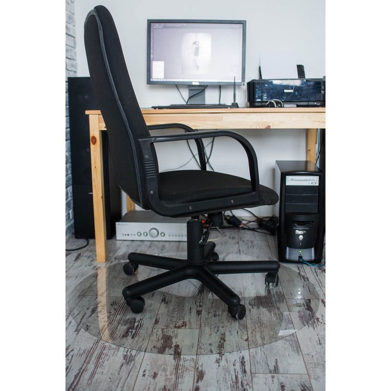 Изображение товара Круглый прозрачный коврик для пола 1000 мм из поликарбоната Easy Chair