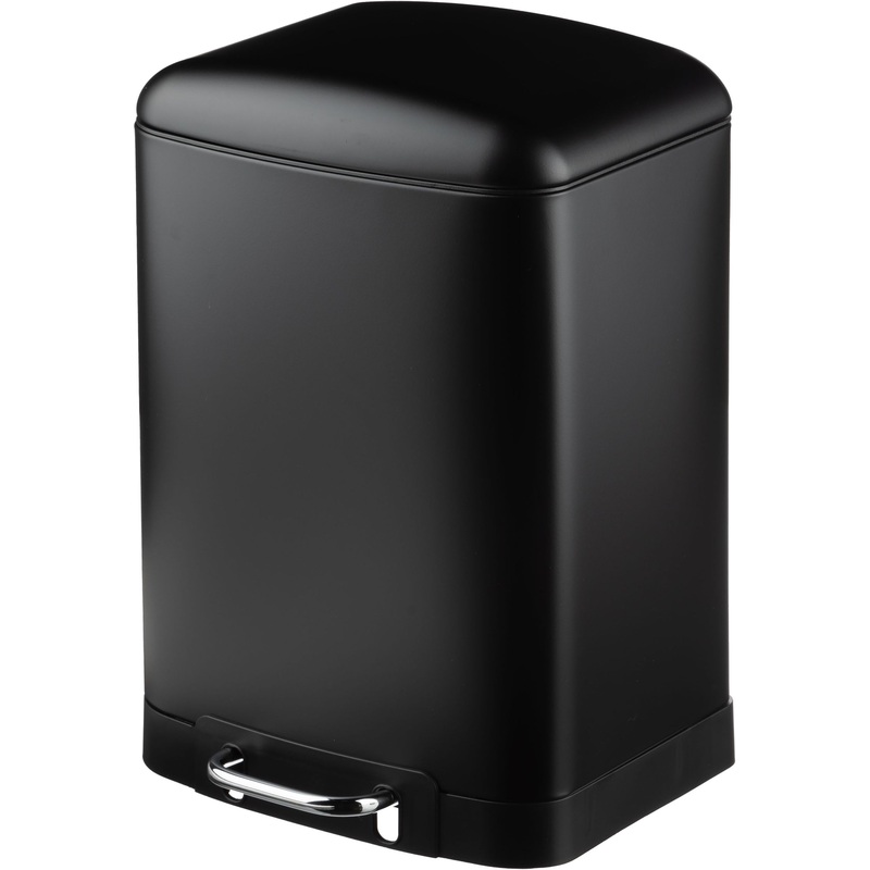 Изображение товара Уценка. Ведро мусорное Luscan 12 л нержавеющая сталь с педалью с крышкой чёрное (40.2x25.5x27.2 см) Изображение товара Уценка. Ведро мусорное Luscan 12 л нержавеющая сталь с педалью с крышкой чёрное (40.2x25.5x27.2 см)