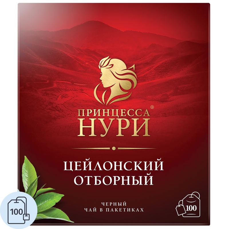 Изображение товара Чай черный Принцесса Нури Отборный 100 пакетиков