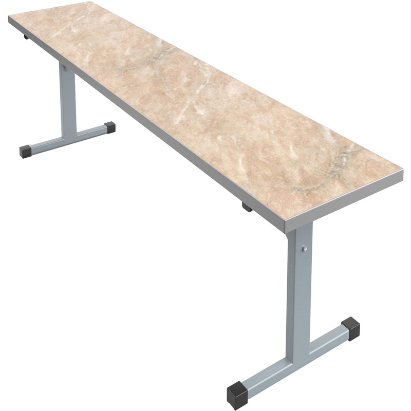 Изображение товара Уцененная скамья с мраморным покрытием 1500х320х460 мм