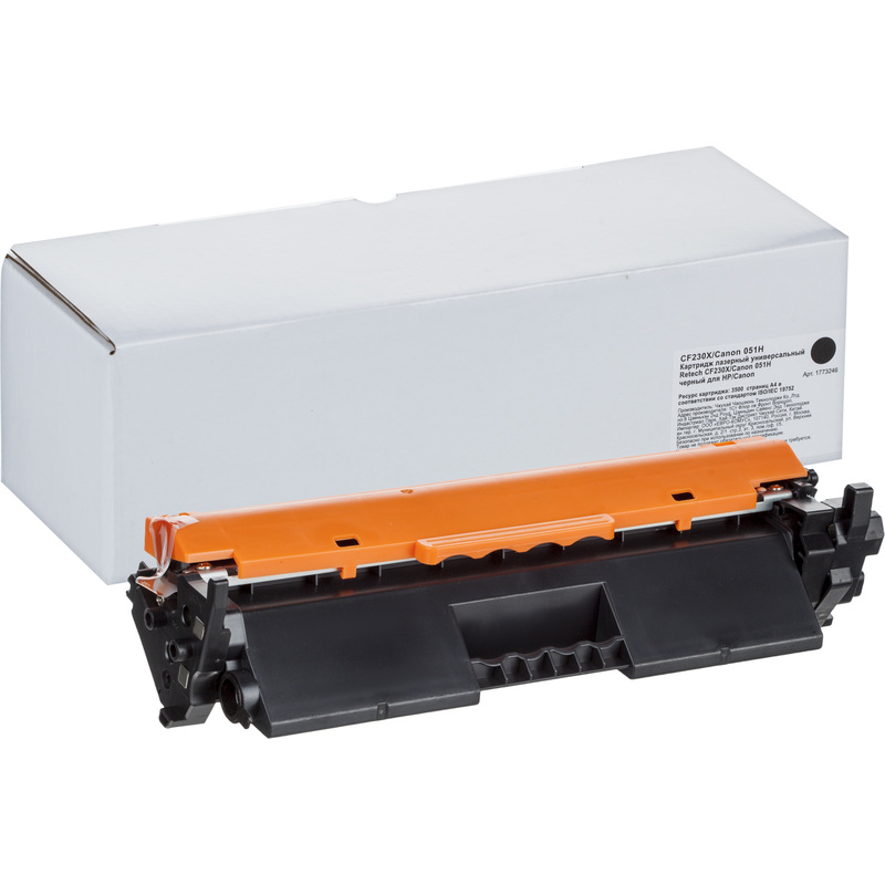 Изображение товара Картридж Retech 30X/051H CF230X для HP/Canon черный совместимый