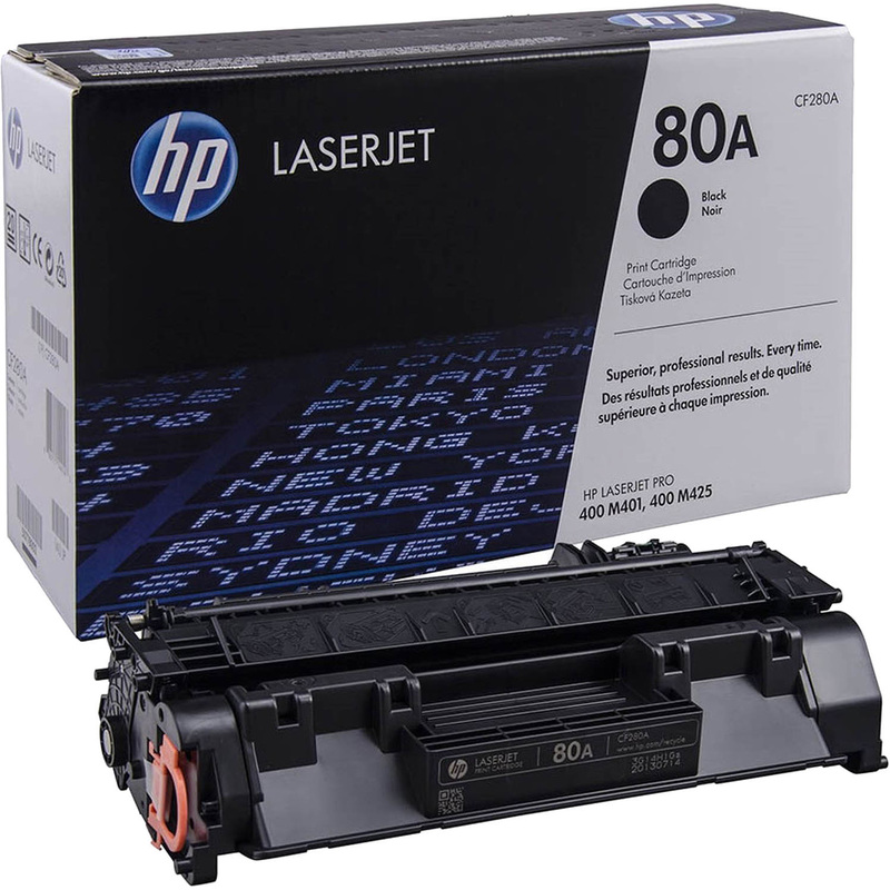 Изображение товара Лазерный картридж HP 80A CF280A черный оригинальный для LaserJet Pro