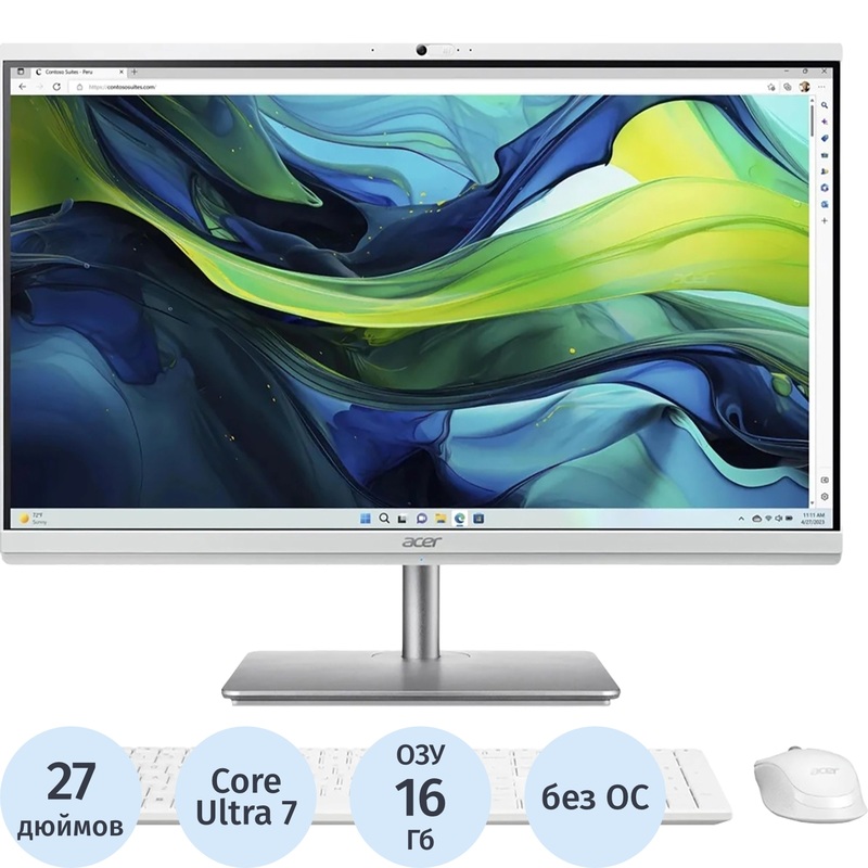 Изображение товара Моноблок 27 Acer Aspire C27-195ES с экраном Full HD и SSD