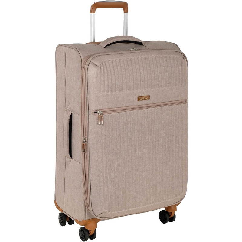 Изображение товара Чемодан Polar размер M 62 л из полиэстера бежевый легкий и маневренный