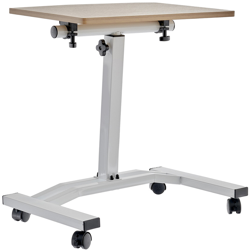 Изображение товара Многофункциональный стол для ноутбука Ролет светлое дерево с белым металлом