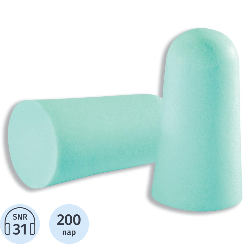 Изображение товара Одноразовые беруши UVEX Ван-Фит для защиты слуха 200 пар, Швеция