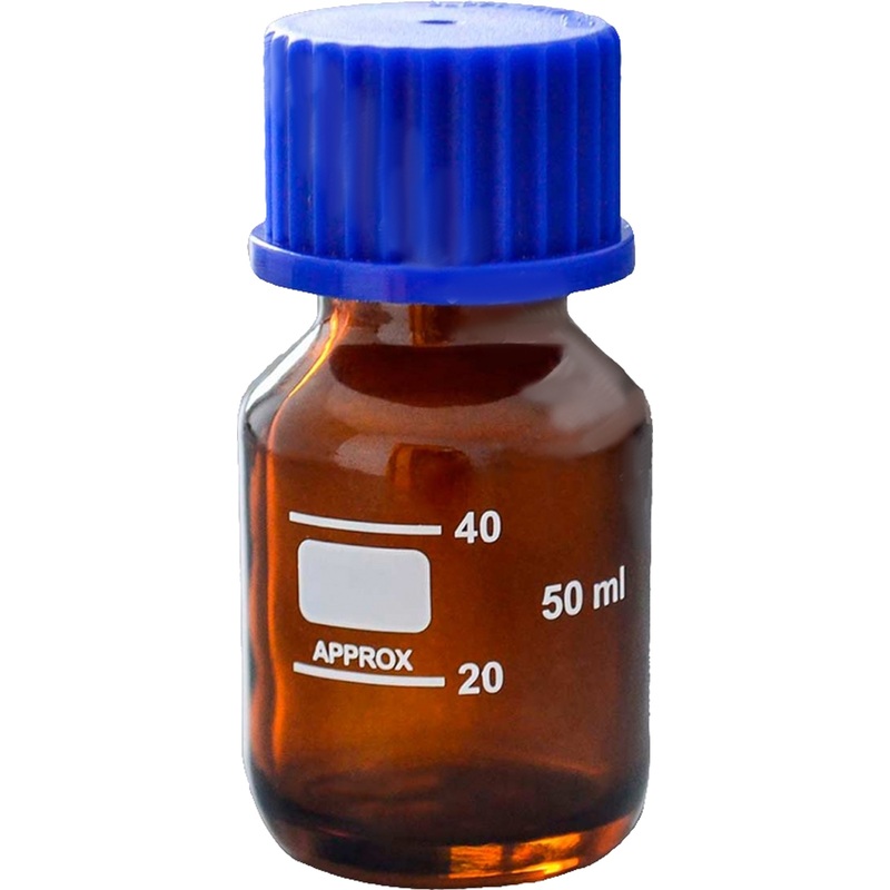 Изображение товара Банка с делениями темное стекло 50 мл (10 штук в упаковке)