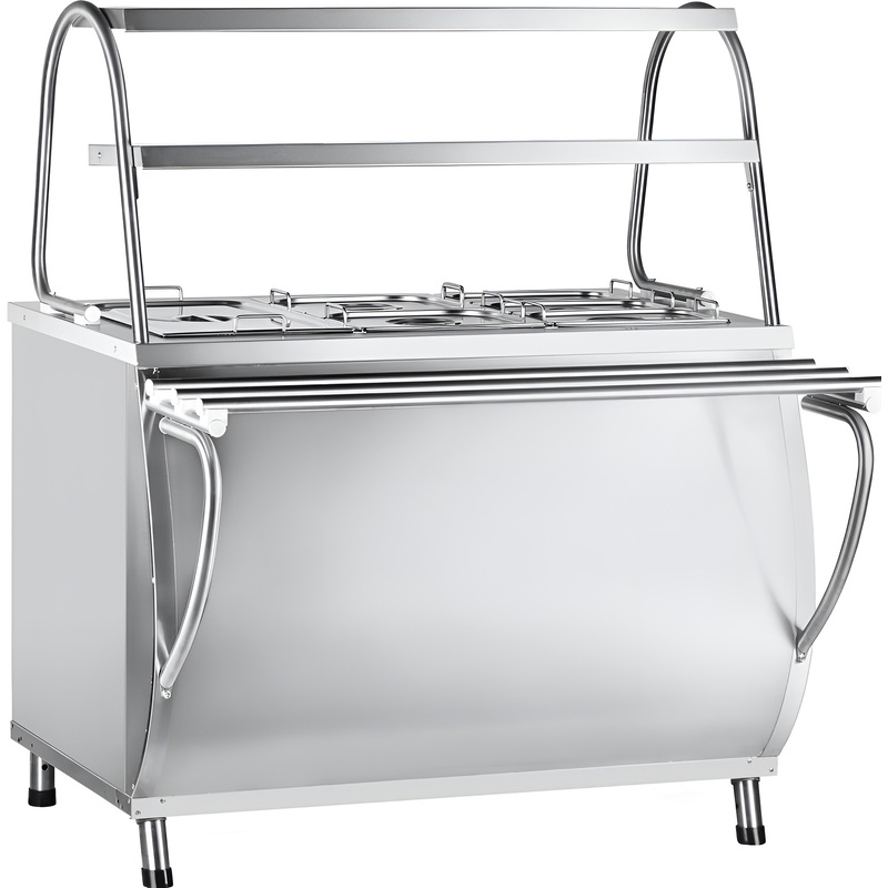 Изображение товара Мармит Abat ЭМК-70М для вторых блюд, стационарный напольный с 6 емкостями