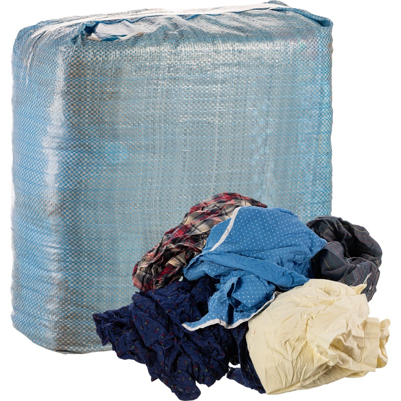 Изображение товара Ветошь хлопок цветная 10 кг размер 40x60 см для очистки и полировки