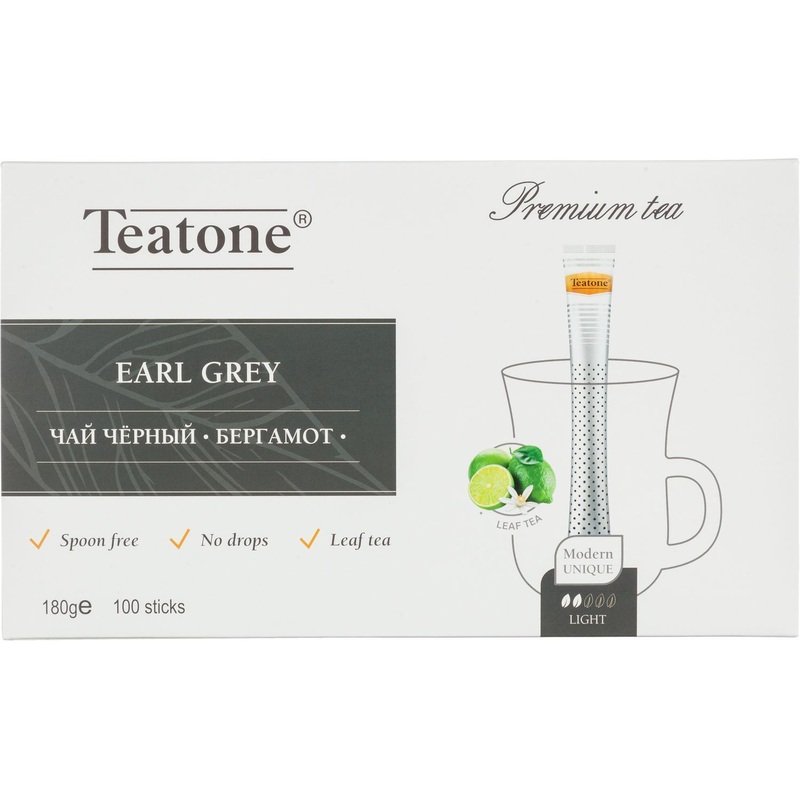 Изображение товара Чай черный Teatone Earl Grey в стиках 100 шт аромат бергамот
