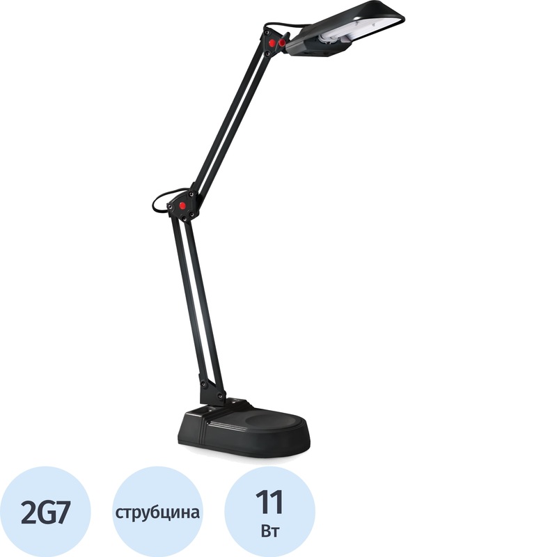 Изображение товара Светильник настольный Camelion KD-017A черный с механическим управлением