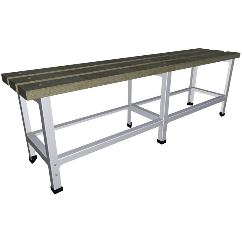 Изображение товара Скамья гардеробная (дерево, сталь, 1500х340х475 мм)