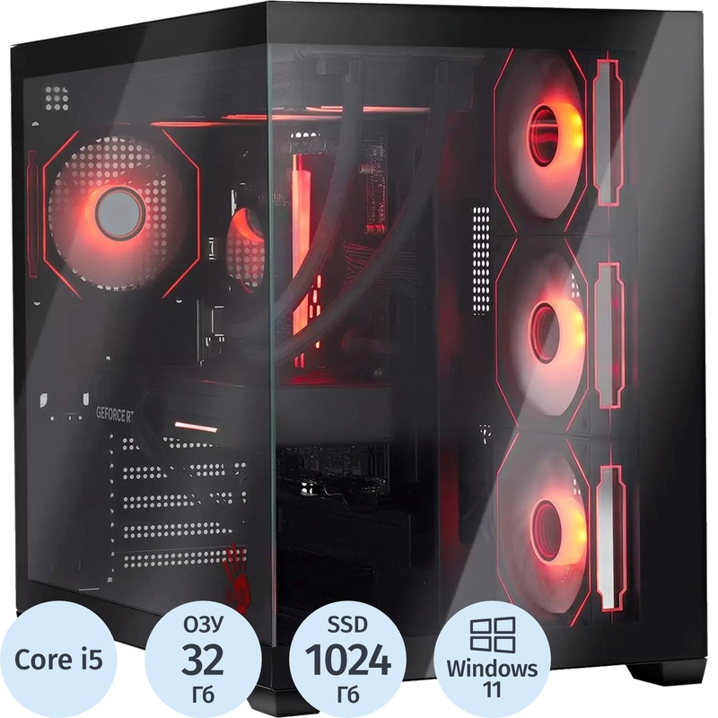 Изображение товара Системный блок игровой Bloody BD-PC CB76V2 TWR Core i5 14400F/DDR5 32 ГБ/SSD 1024 ГБ/Windows 11 (2142021)