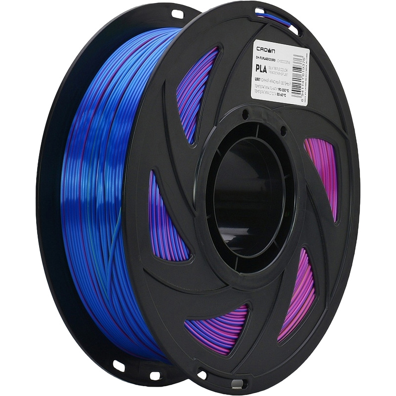 Изображение товара Пластик PETG для 3D-принтера Crown Micro 1.75 мм 1 кг синий/красный/зелёный