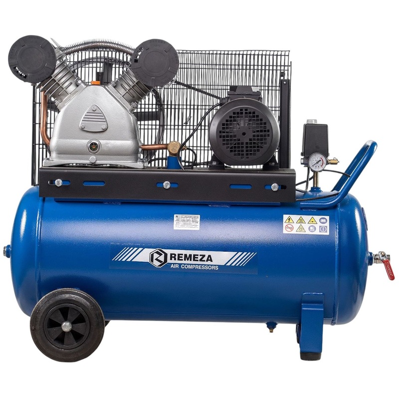 Изображение товара Компрессор ременной Remeza СБ4/С-100LB 50 380В 100л 2цилиндра профессиональный