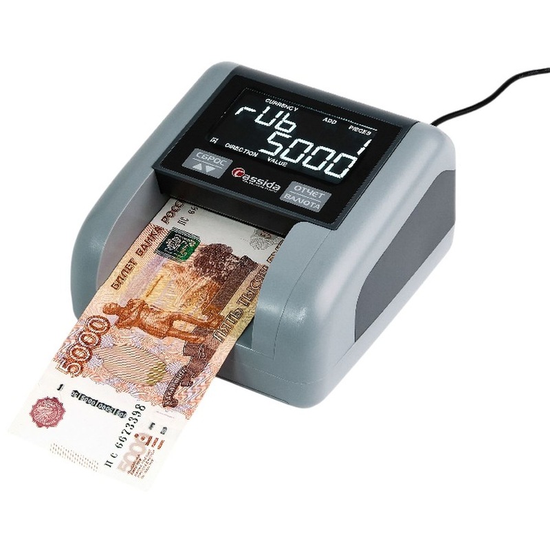 Изображение товара Автоматический детектор банкнот Cassida Quattro S мультивалютный с дисплеем