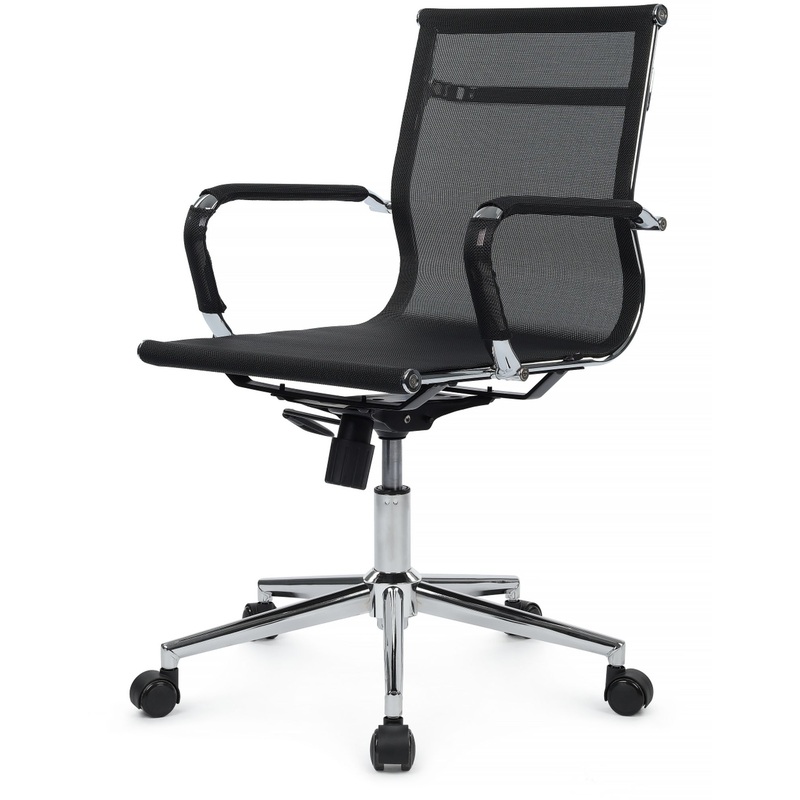 Изображение товара Кресло для руководителей RV Design Hugo чёрное (сетка, металл)