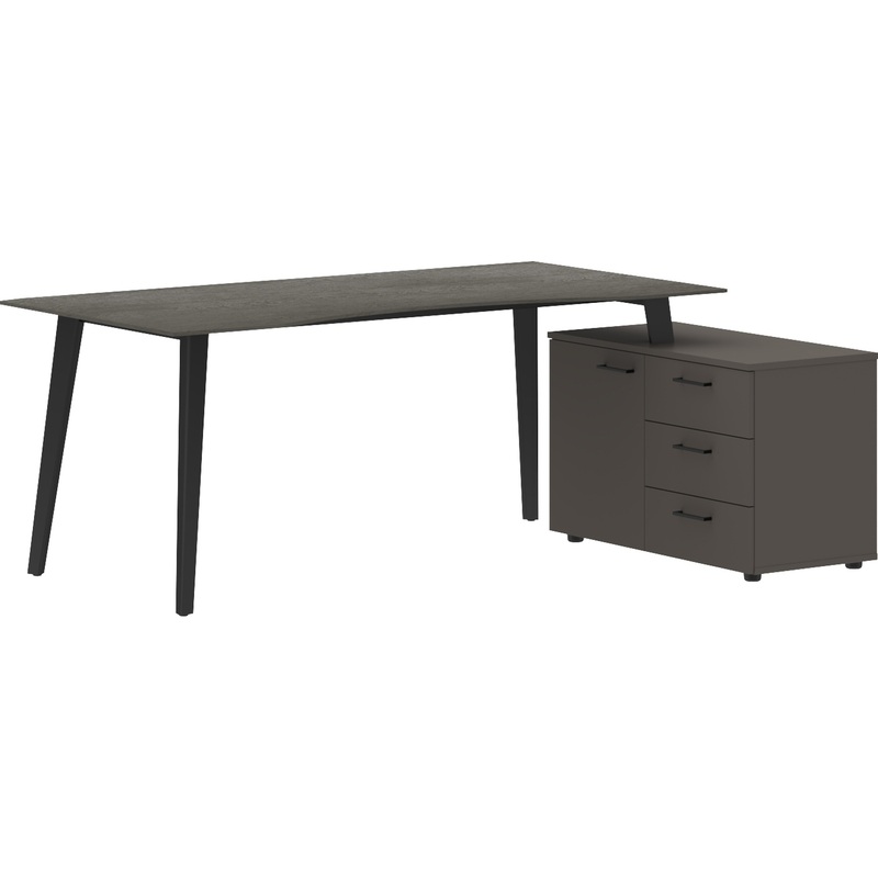 Изображение товара Стол руководителя письменный Кабинет Jay с тумбой правый