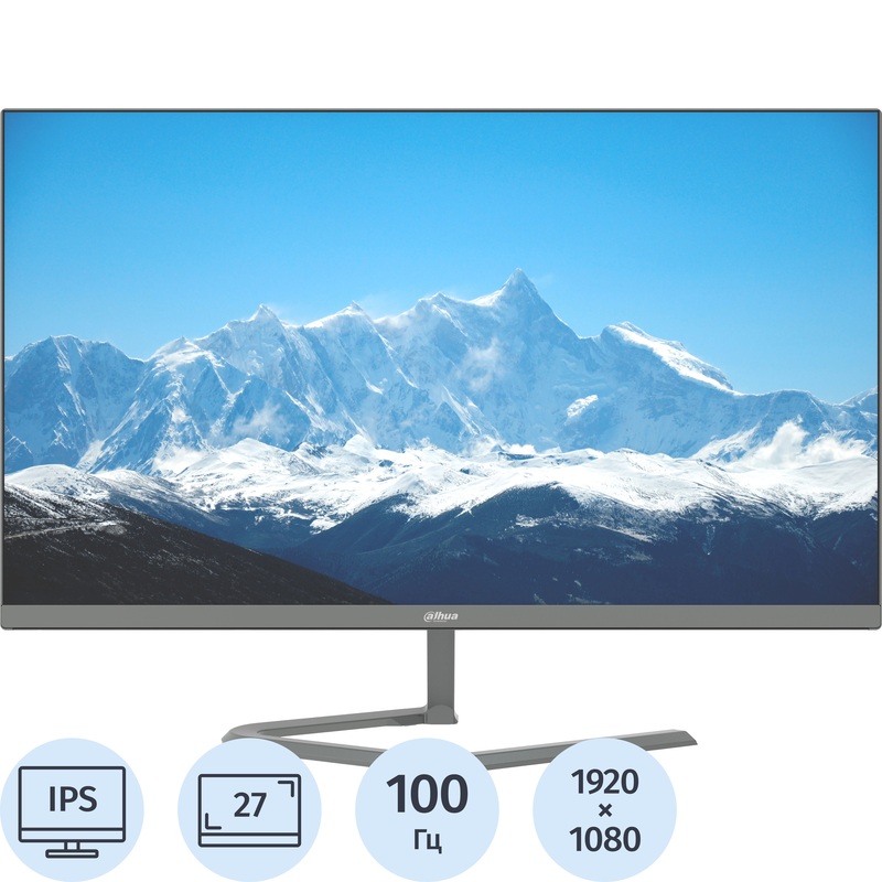 Изображение товара Монитор 27" Dahua DHI-LM27-C201P серый