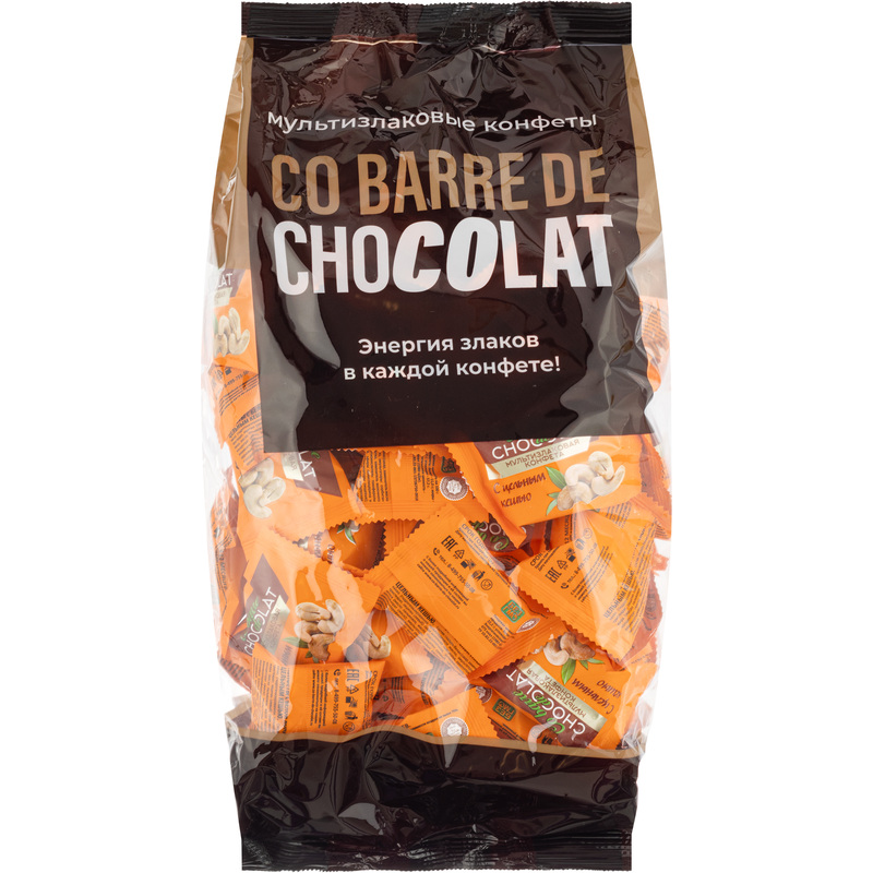 Изображение товара Конфеты мультизлаковые с кешью Co barre de Chocolat 1 кг Россия