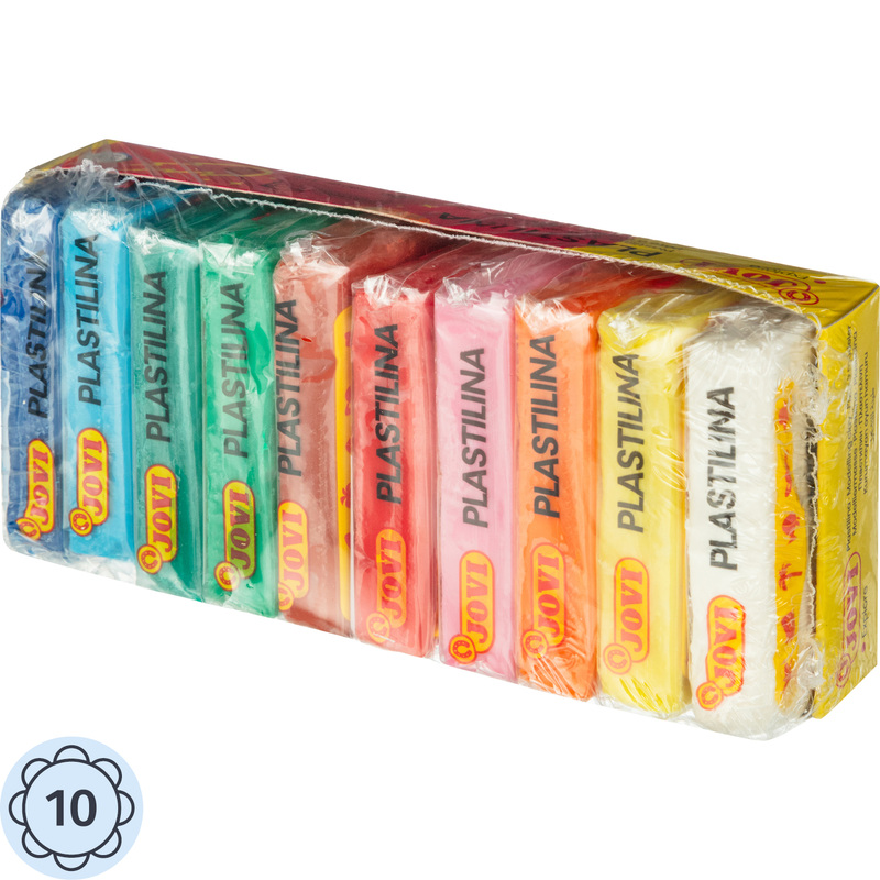 Изображение товара Пластилин на растительной основе Jovi 10 цветов 500 г для творчества и лепки