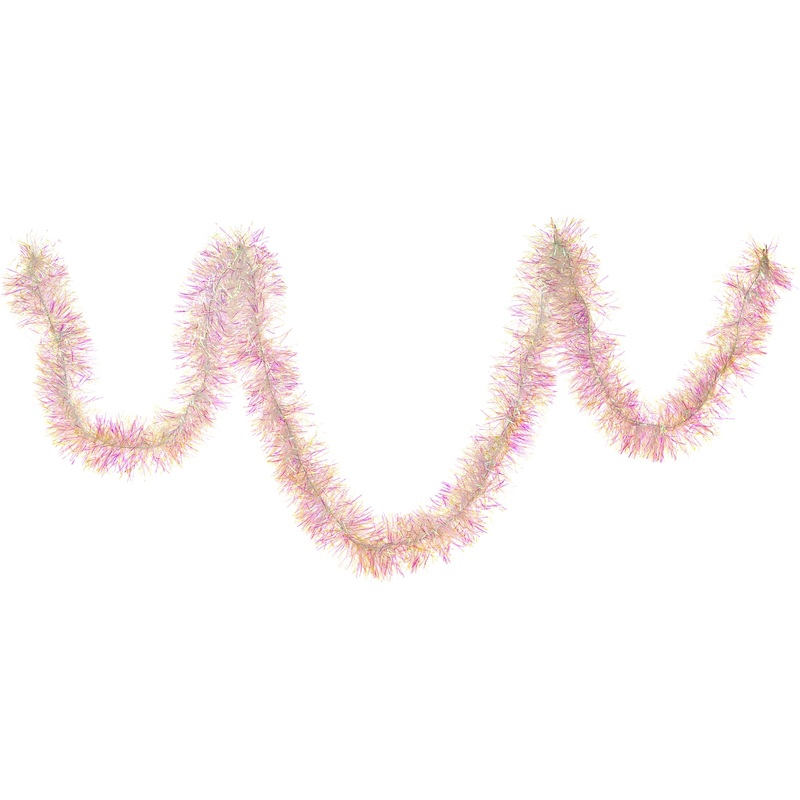 Изображение товара Ёлочная новогодняя мишура перламутровая 200x9 см для украшения интерьера