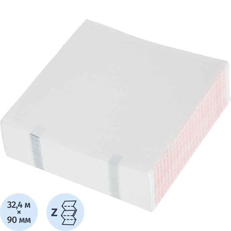 Изображение товара Лента тепловая регистрационная для ЭКГ Комус Медицина HelliGE MicroSmart 90х90х360