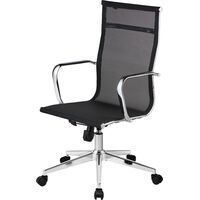 Уценка. Кресло для руководителя Easy Chair 710 T чёрное (сетка, металл).  уц_меб