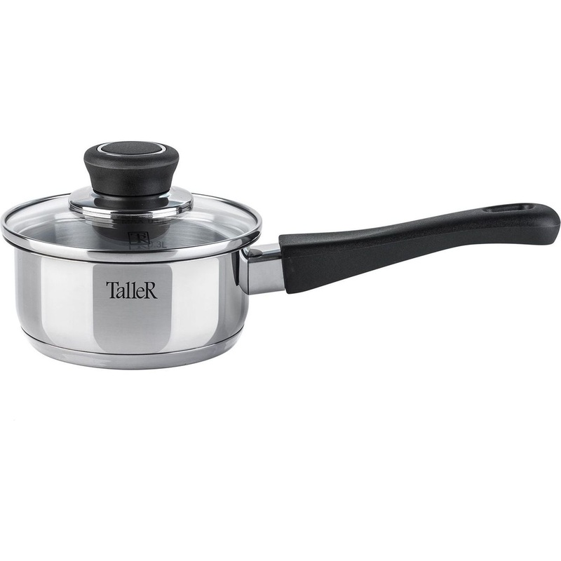 Изображение товара Ковш яйцеварка TalleR 0.6 л нержавеющая сталь с крышкой и бакелитовой ручкой