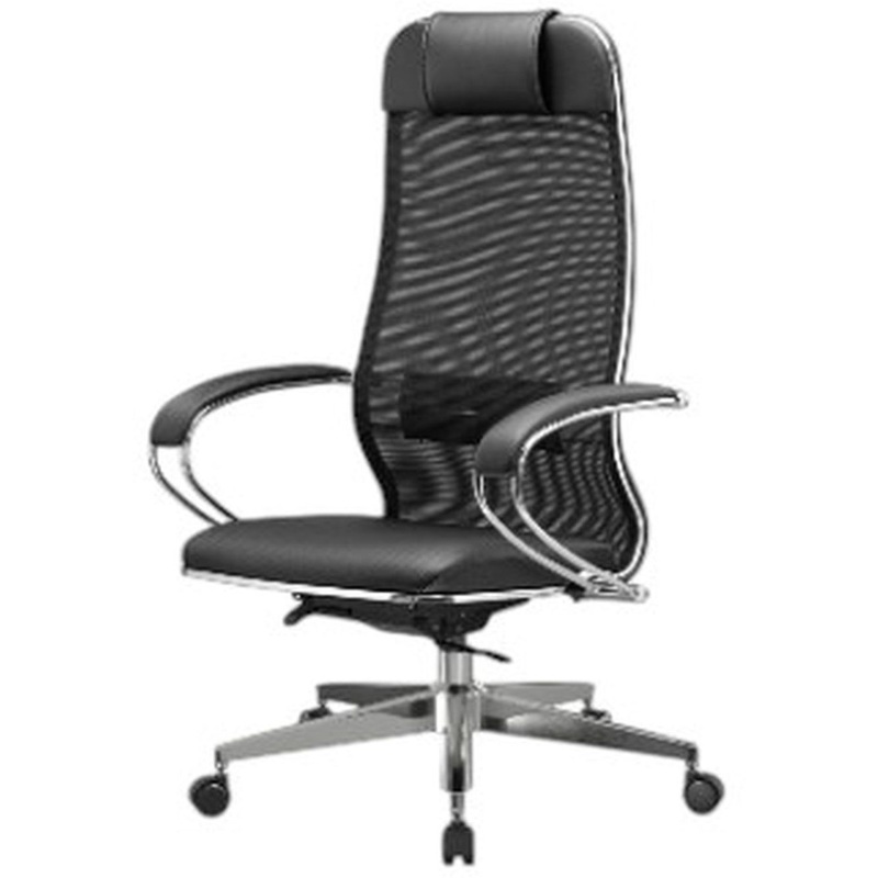 Изображение товара Эргономичное офисное кресло для руководителя с подголовником и механизмом Synchro
