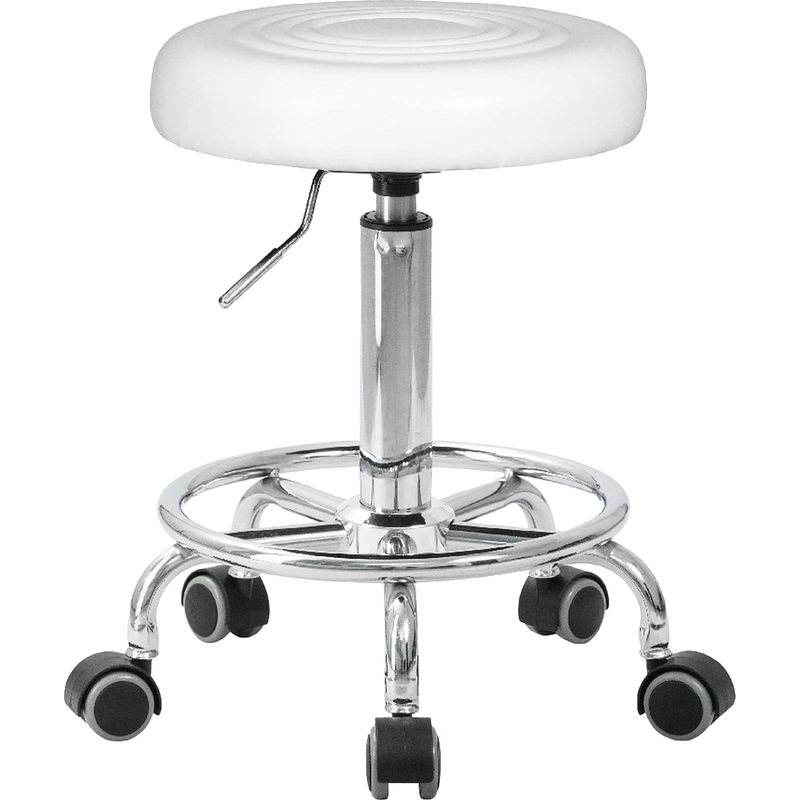 Изображение товара Лабораторный табурет Dobrin Billy белый с газлифтом и вращением