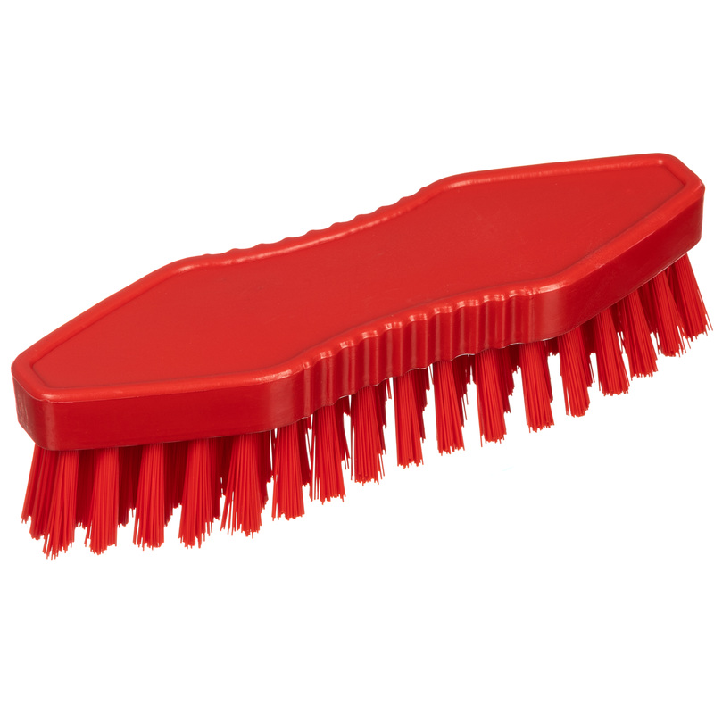 Изображение товара Щётка FBK жёсткая 180x60 мм красная для профессиональной уборки и автоклавирования