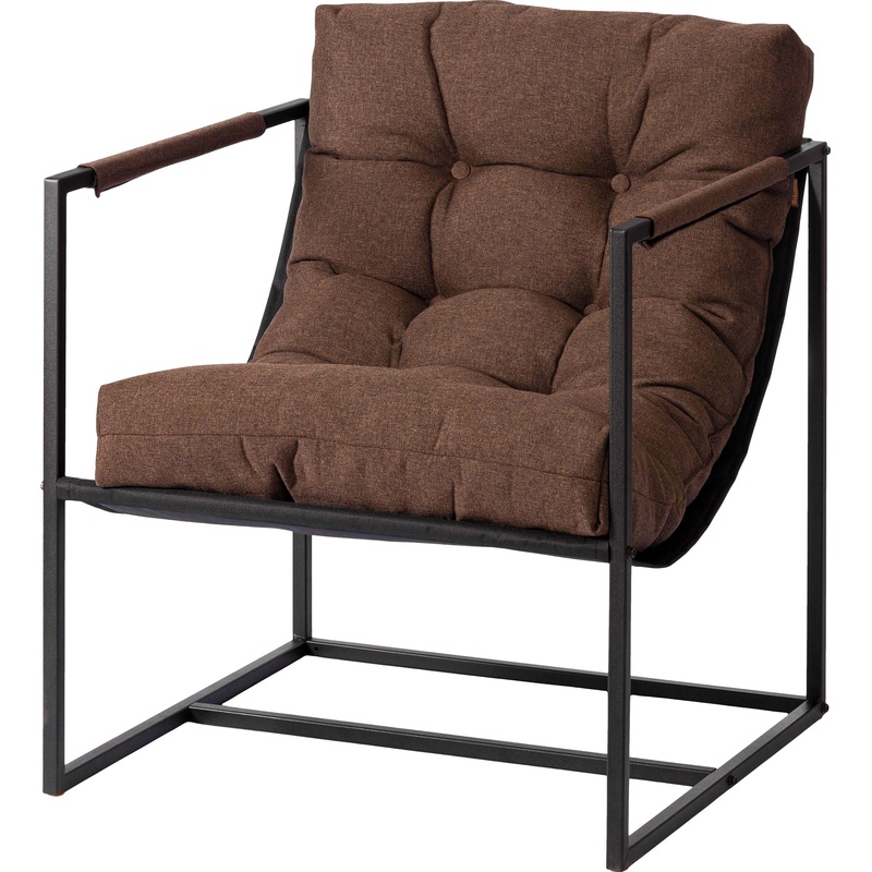 Изображение товара Кресло для отдыха Charli коричневое ткань стойкое износостойкое стильное