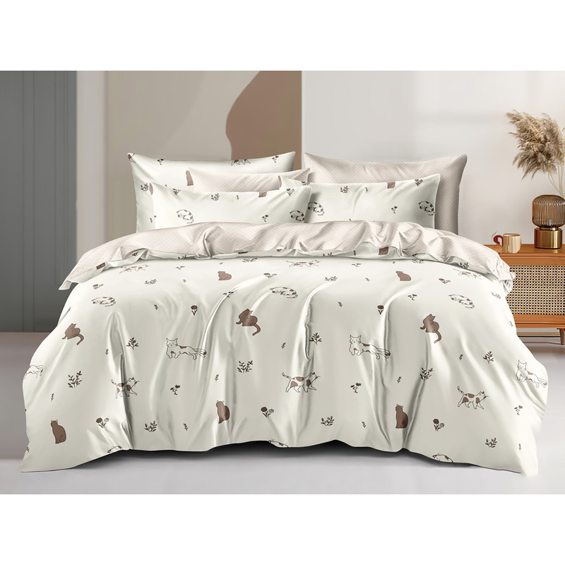 Изображение товара Комплект постельного белья Cleo Satin Luxe 2-спальный сатин 70x70 см