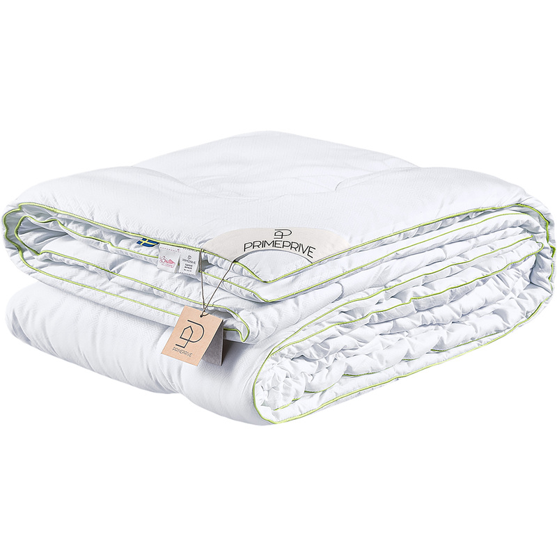 Изображение товара Одеяло 2-спальное Prime Prive Bamboo 172x205 см стёганое с кантом белое