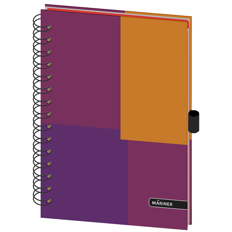 Изображение товара Бизнес-тетрадь Mariner Regular 14.8x20.5 см 120 листов разноцветная в клетку