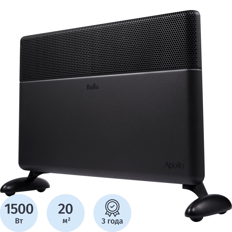 Изображение товара Конвектор Ballu Apollo Digital Inverter BEC/ATI-1503 черный (1500 Вт, с терморегулятором, НС-1343714)
