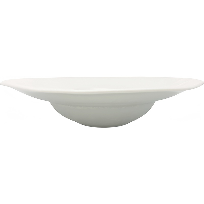 Изображение товара Универсальная фарфоровая тарелка Casa di Fortuna Boletus 23.5 см белая