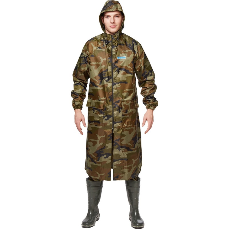 Изображение товара Плащ влагозащитный Waterproof Line Hunter WPL ПВХ на молнии хаки (размер 56-58, рост 170-176)